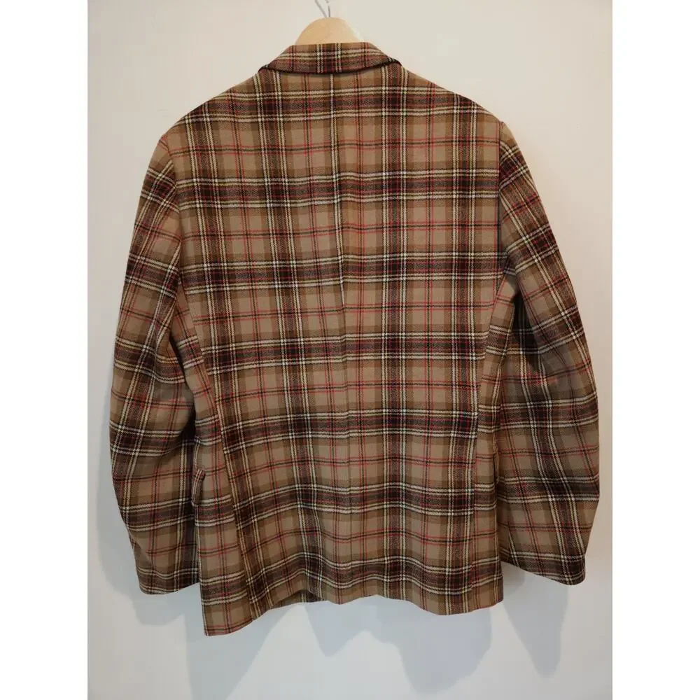 VINTAGE PENDLETON Mens Blazer Sport Coat Jacket Plaid Size 40L Virgin Wool USA